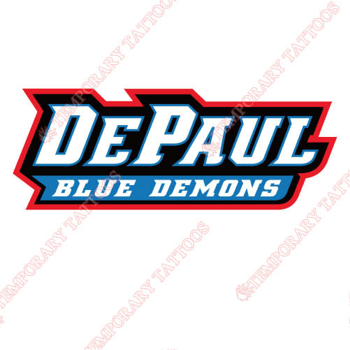 DePaul Blue Demons Customize Temporary Tattoos Stickers NO.4266